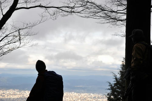 京都 初詣 冬山 愛宕山 愛宕神社 ビュースポット